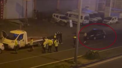 Ehliyeti alınan sürücü sinir krizi geçirdi!