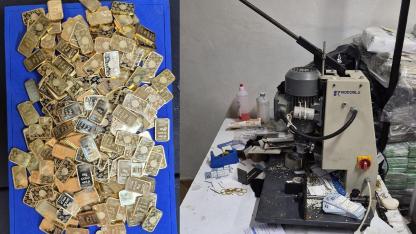 Sahte altın operasyonu: Kilolarca sahte altın ele geçirildi!