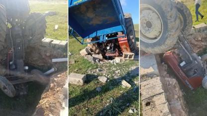 Şanlıurfa’da sıra dışı traktör kazası!