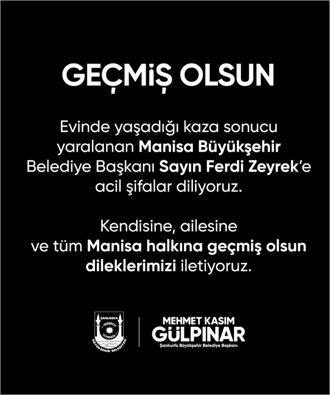 Gülpınar’dan Ferdi Zeyrek’e Geçmiş Olsun Mesajı