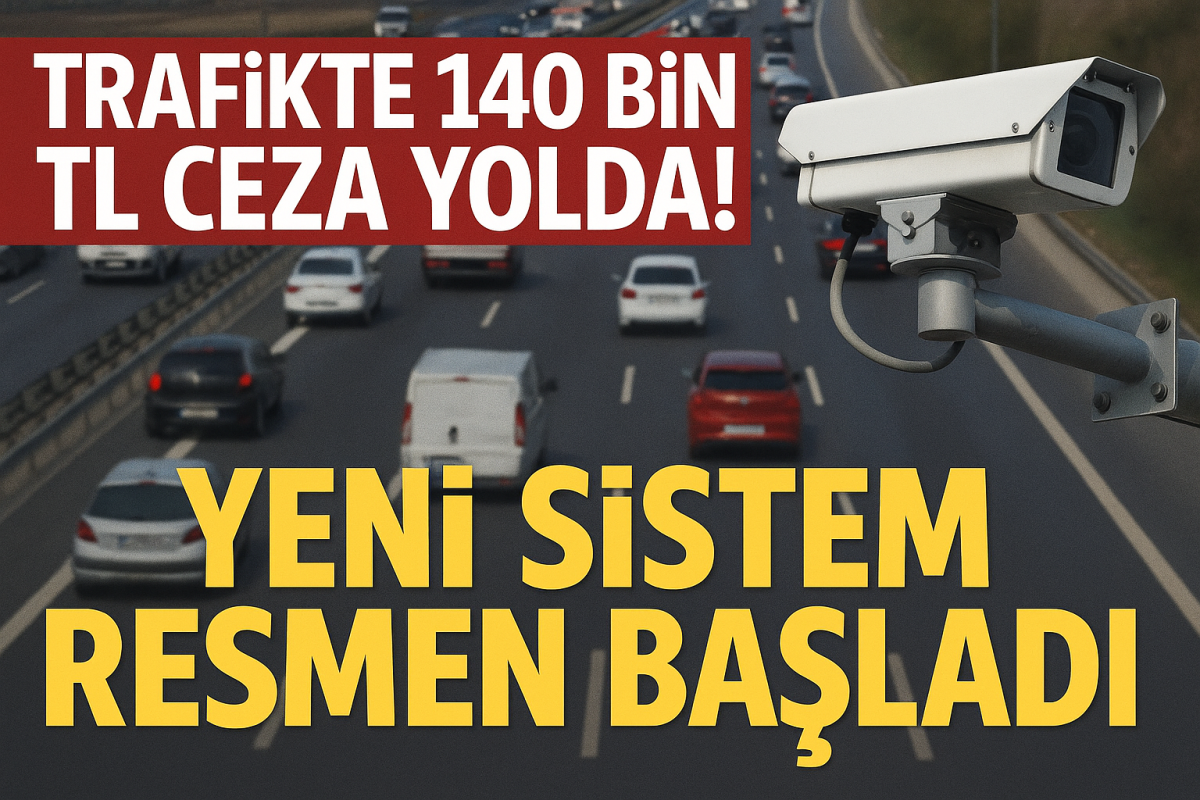 140 Bin TL Ceza Yolda! Yeni Sistem Resmen Başladı