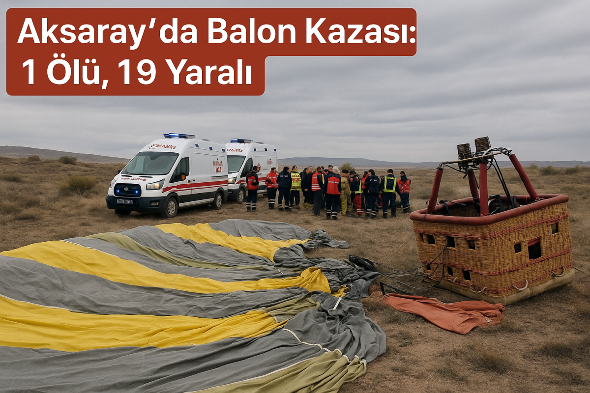 Aksaray’da Balon Kazası: 1 Ölü, 19 Yaralı