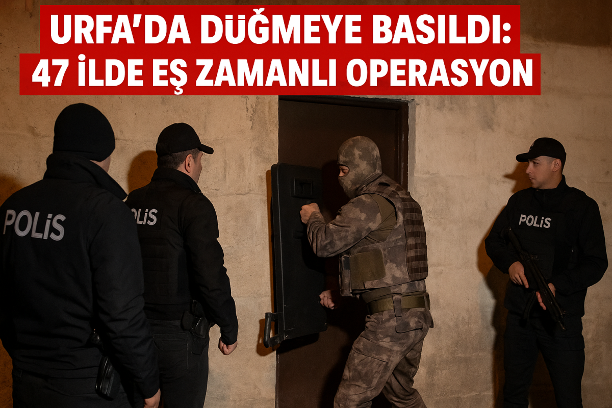 Urfa’da Düğmeye Basıldı: 47 İlde Eş Zamanlı Operasyon
