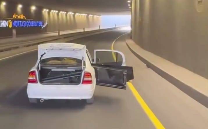Şanlıurfa’da Trafikte Akılalmaz Manzara Kamerada