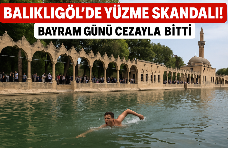 Balıklıgöl'de Yüzme Skandalı! Bayram Günü Cezayla Bitti!