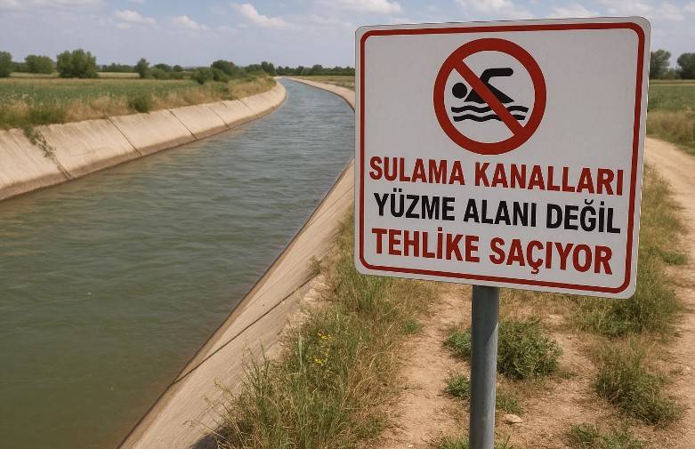 Sulama Kanalları Yüzme Alanı Değil, Tehlike Saçıyor!