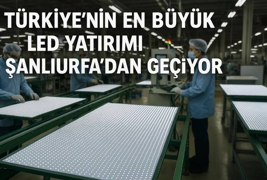 Türkiye’nin En Büyük LED Yatırımı Şanlıurfa’dan Geçiyor!