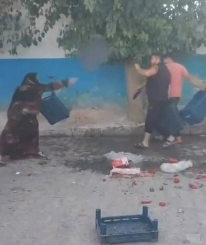 Pazar Yerinde Kasalar Havada Uçuştu!