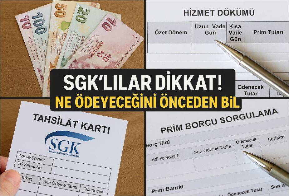 SGK’lılar Dikkat! Ne Ödeyeceğini Önceden Bil