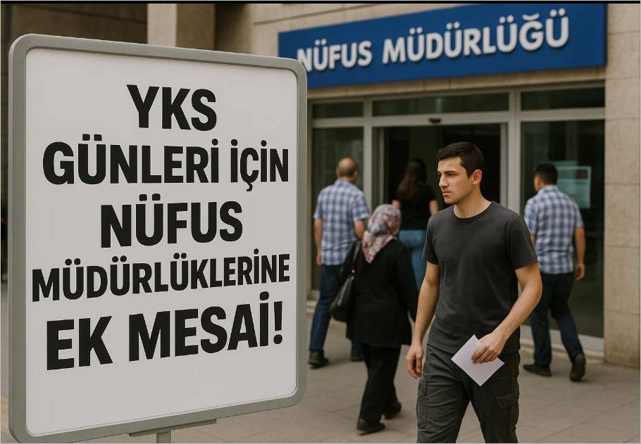 YKS Günleri İçin Nüfus Müdürlüklerine Ek Mesai!