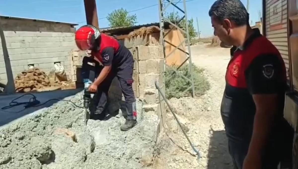 Urfa’da Betonun Altında Mahsur Kaldılar