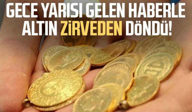 Gram Altın Zirveden Döndü!