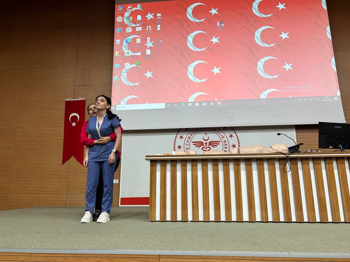 Haliliye’de hastane personeline ilk yardım eğitimi verildi!
