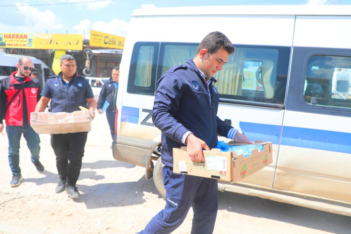 Harran’da sıkı denetim! Çok sayıda ürün imha edildi