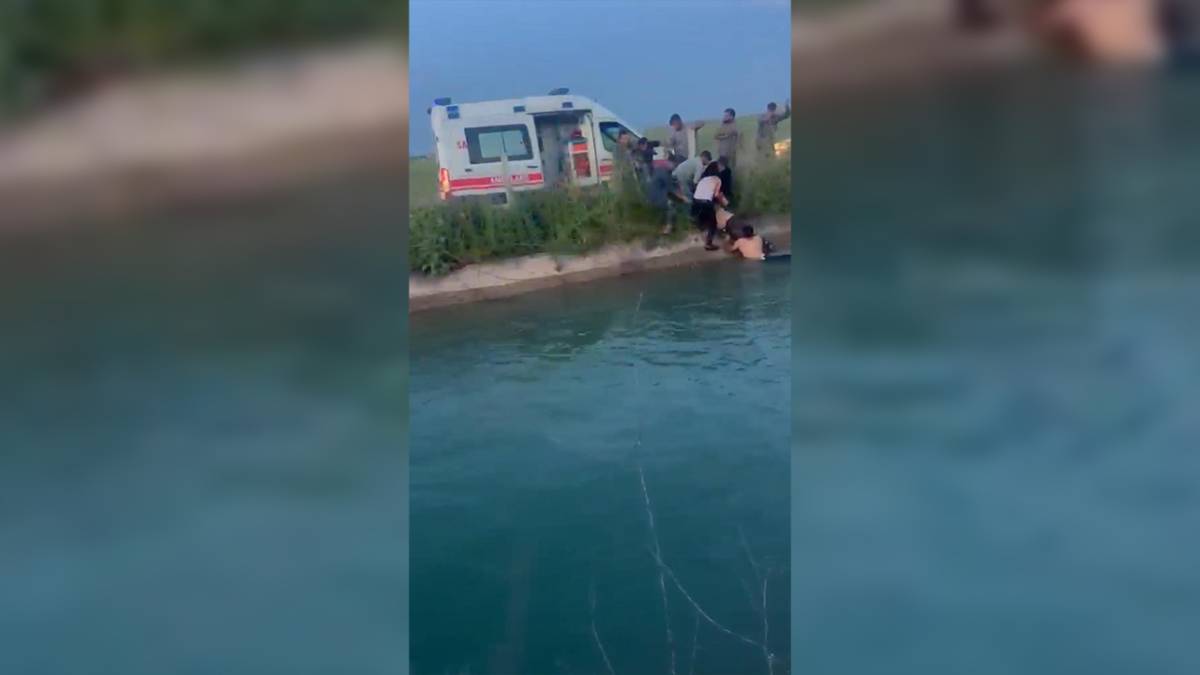 Urfa'da araç sulama kanalına düştü: O anlar kamerada!