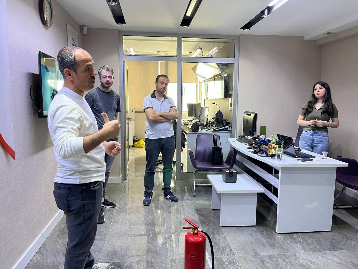 Ahin Güneş Medya çalışanlarına iş güvenliği eğitimi verildi!