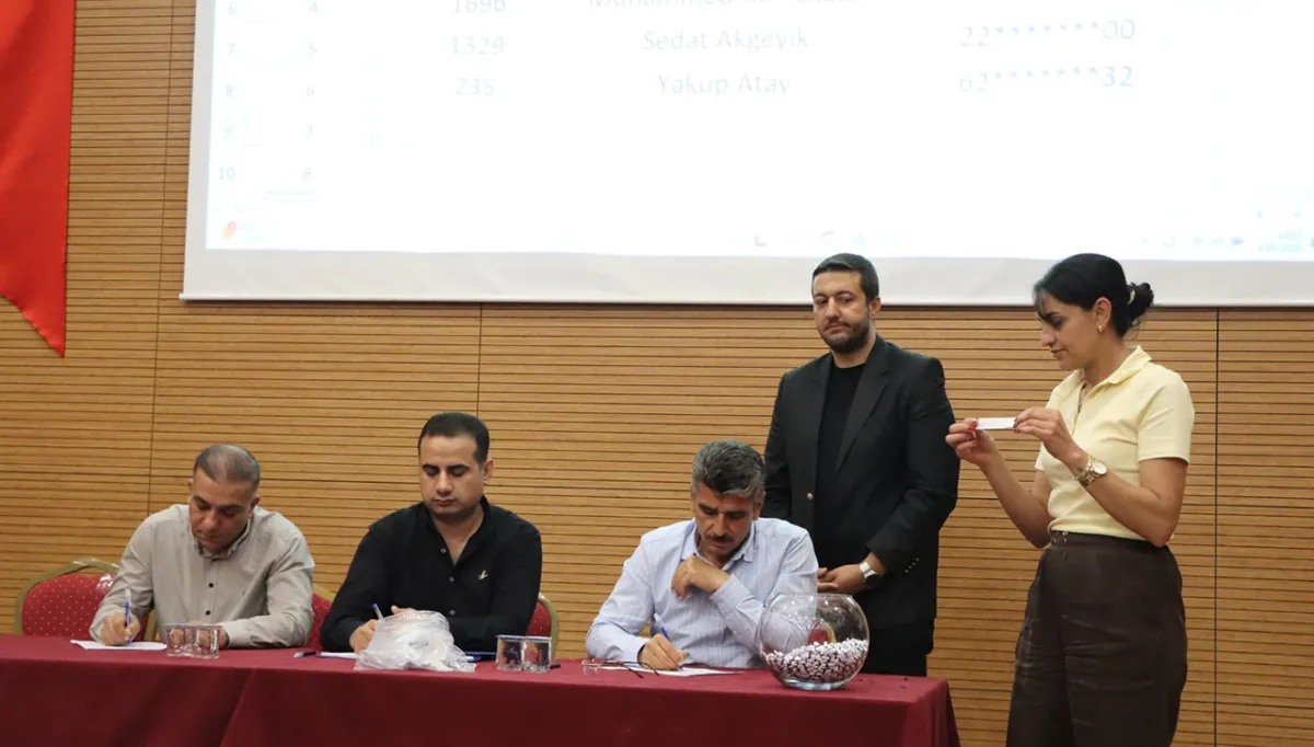 Urfa'da 12 işçi için kura çekimi yapıldı!