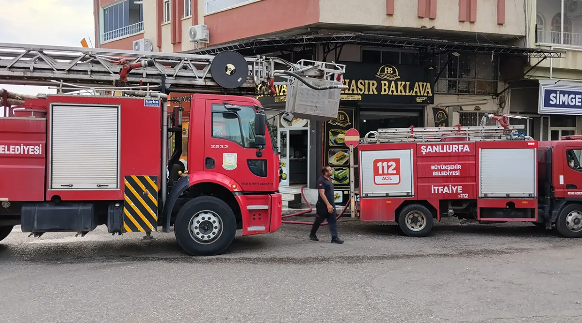 Urfa'da iş yerinde korkutan yangın!