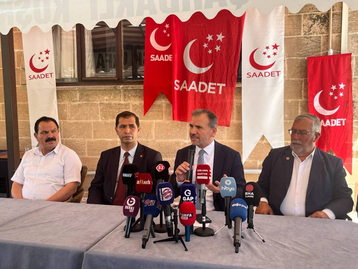 Saadet Partisi Genel Başkan Yardımcısı Doğan’dan Urfa’da dikkat çeken açıklamalar!
