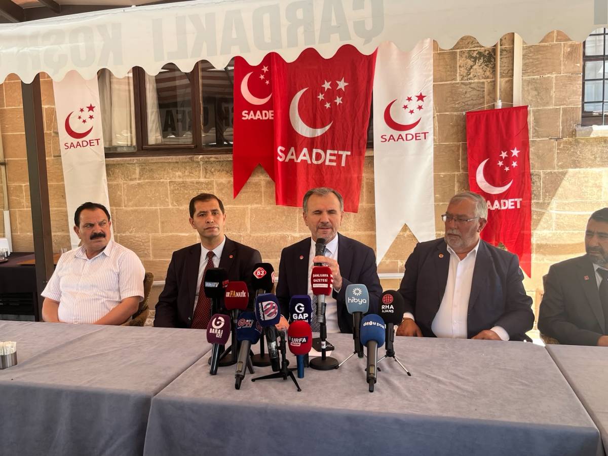 Saadet Partisi Genel Başkan Yardımcısı Doğan’dan Urfa’da dikkat çeken açıklamalar!