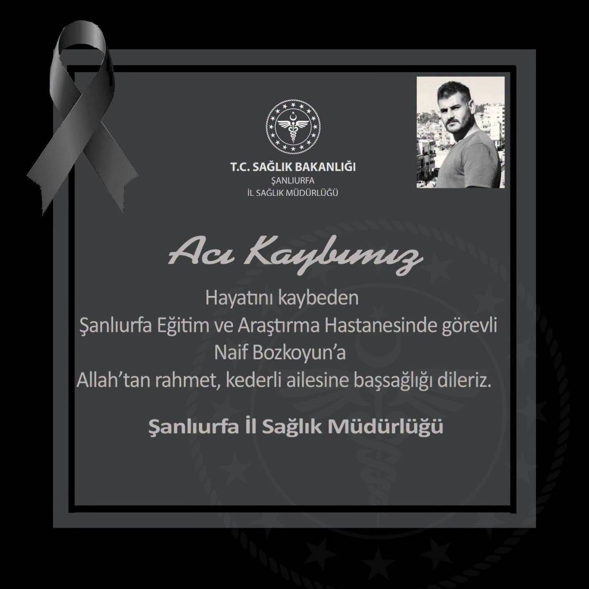 Urfa'da bir doktor daha hayatını kaybetti!