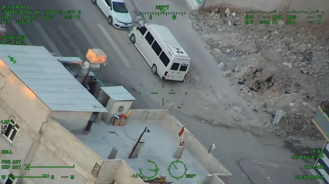 Şanlıurfa semalarındaki polis helikopterine küçük çocuktan duygulandıran selam!         Şanlıurfa'da Küçük Çocuktan Polis Helikopterine Türk Bayraklı Selam