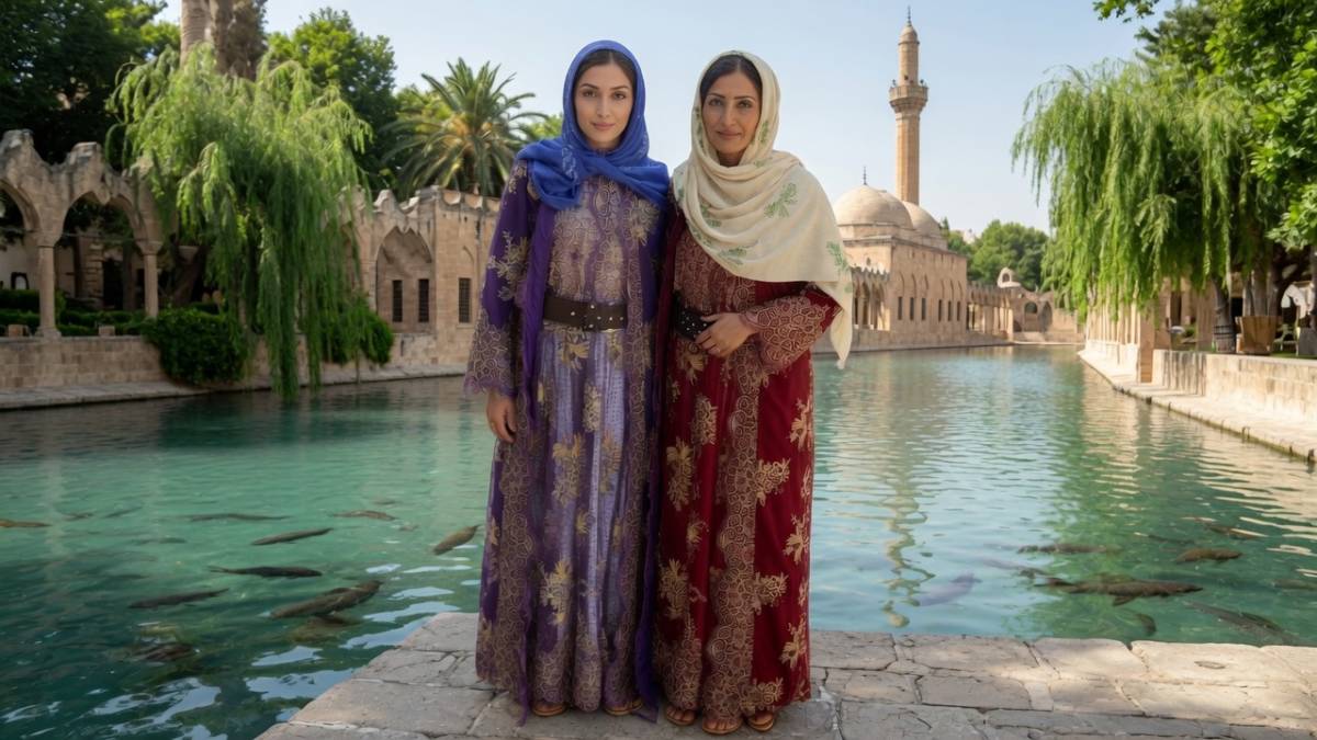 Urfa'nın geleneksel kültürü yabancı turistlerin ilgi odağı!