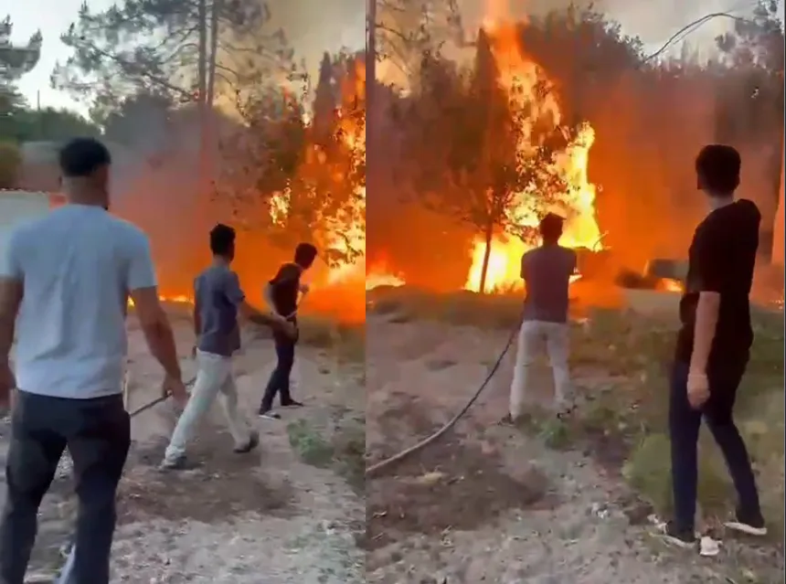 Urfa'da korkutan yangın!