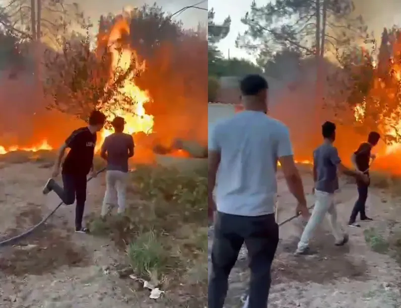 Urfa'da korkutan yangın!