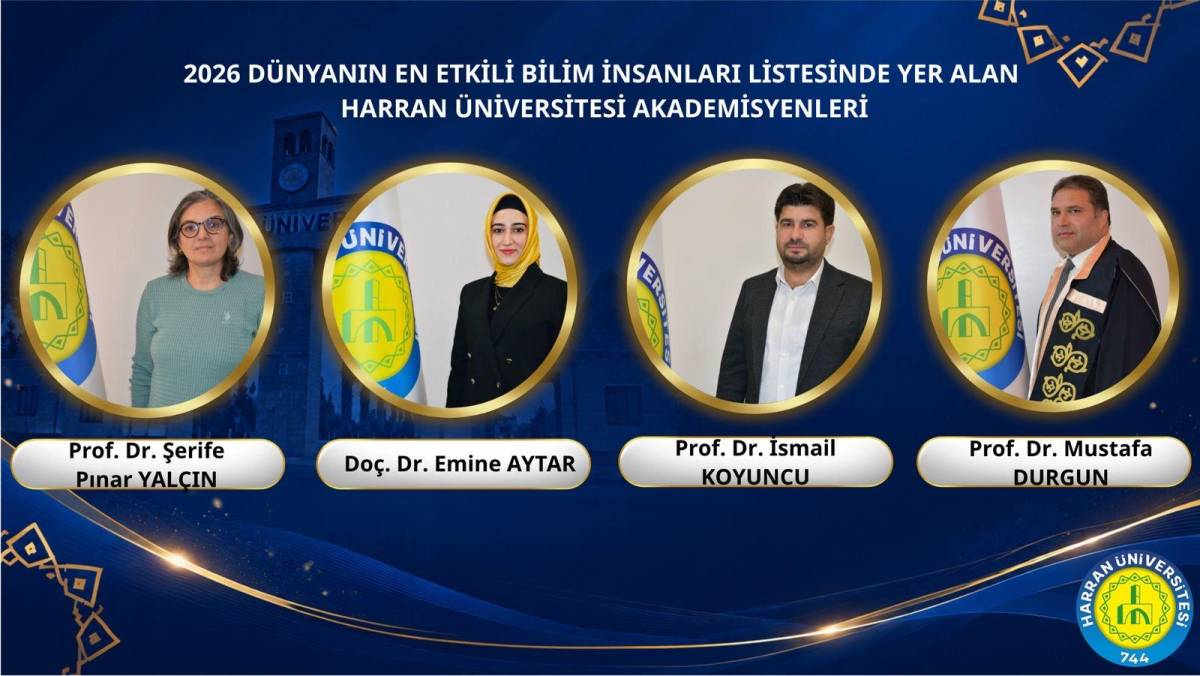 Harran Üniversitesindeki 17 akademisyen dünyanın en etkili bilim insanları listesinde!