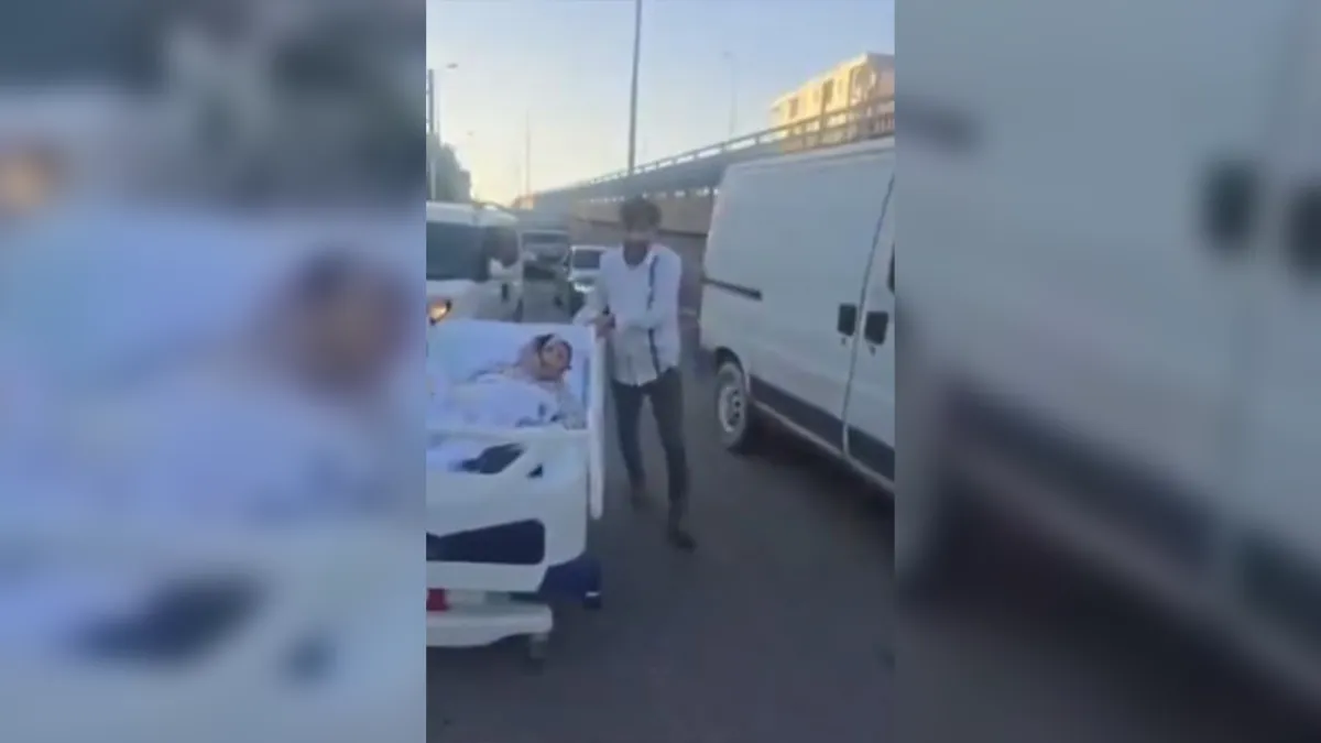 Urfa’da hastayı yatakla hastaneden çıkardılar!