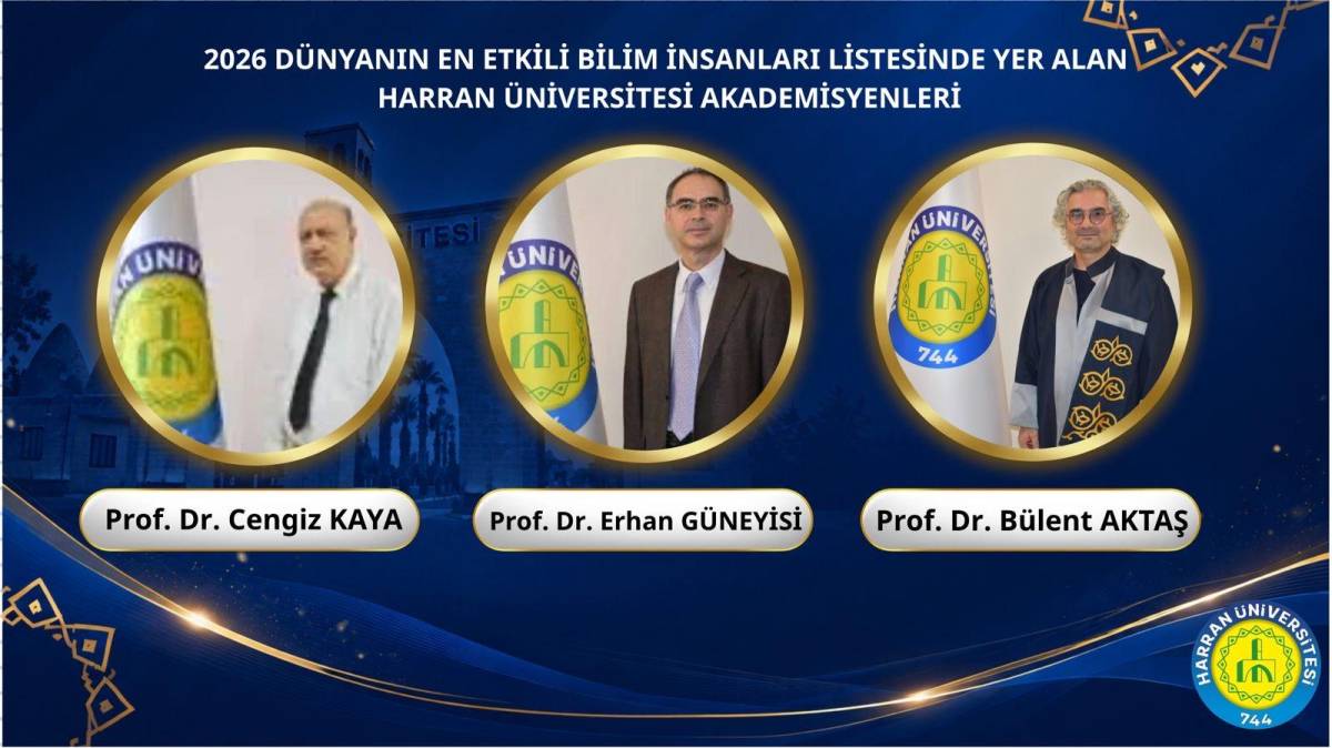 Harran Üniversitesindeki 17 akademisyen dünyanın en etkili bilim insanları listesinde!