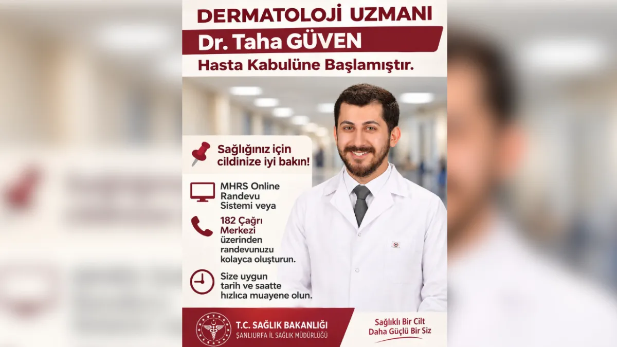 Doktor Taha Güven Şanlıurfa’da hasta kabulüne başladı